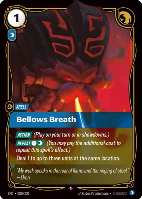 Bellows Breath 80 - Riftbound League of Legends SFD kart görseli