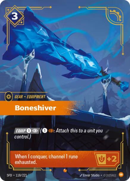 Boneshiver 118 - Riftbound League of Legends SFD kart görseli