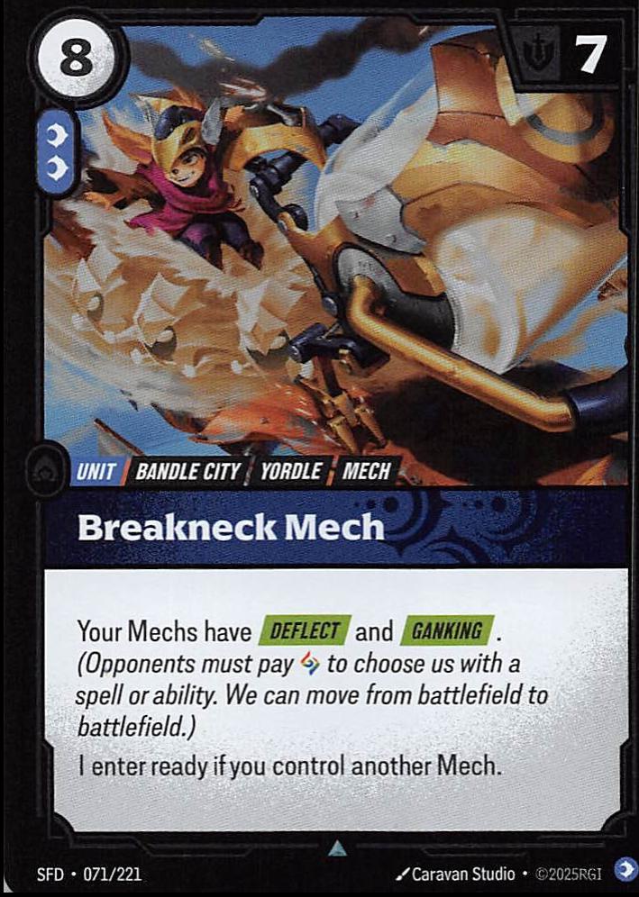 Breakneck Mech 71 - Riftbound League of Legends SFD kart görseli