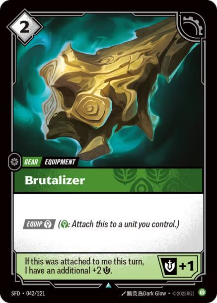 Brutalizer 42 - Riftbound League of Legends SFD kart görseli
