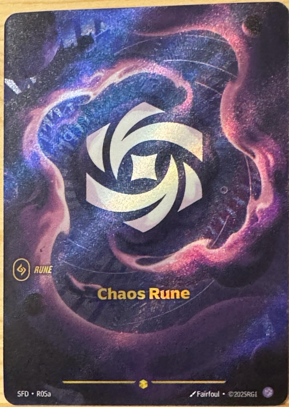 Chaos Rune R05a - Riftbound League of Legends SFD kart görseli