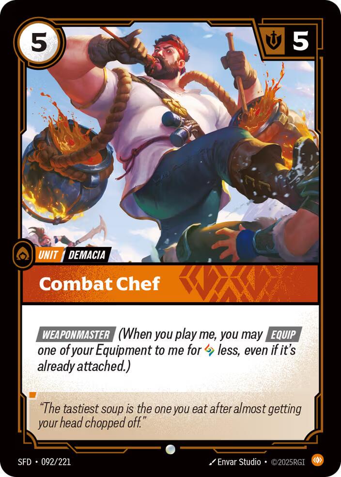 Combat Chef 92 - Riftbound League of Legends SFD kart görseli