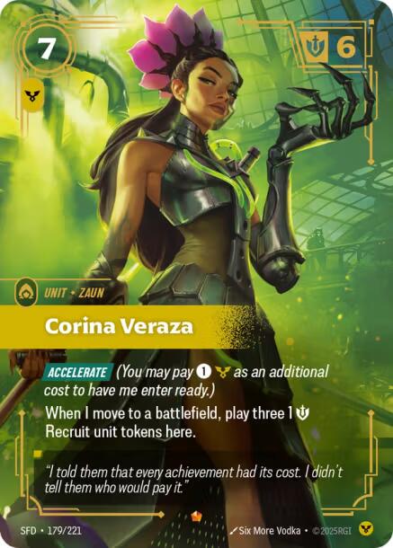 Corina Veraza 179 - Riftbound League of Legends SFD kart görseli