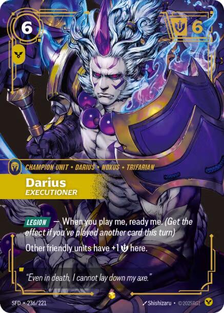 Darius - Executioner 236 - Riftbound League of Legends SFD kart görseli