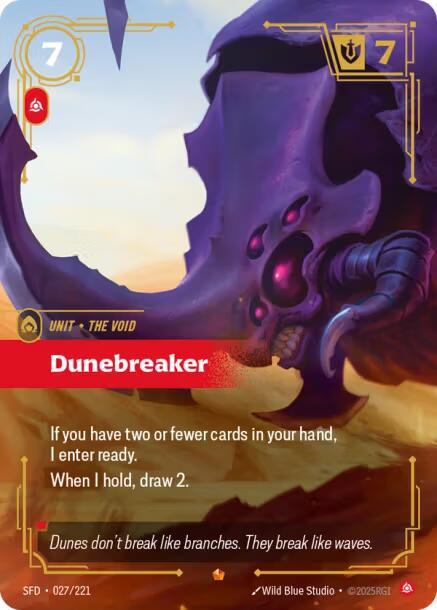 Dunebreaker 27 - Riftbound League of Legends SFD kart görseli