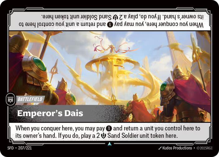 Emperor's Dais 207 - Riftbound League of Legends SFD kart görseli