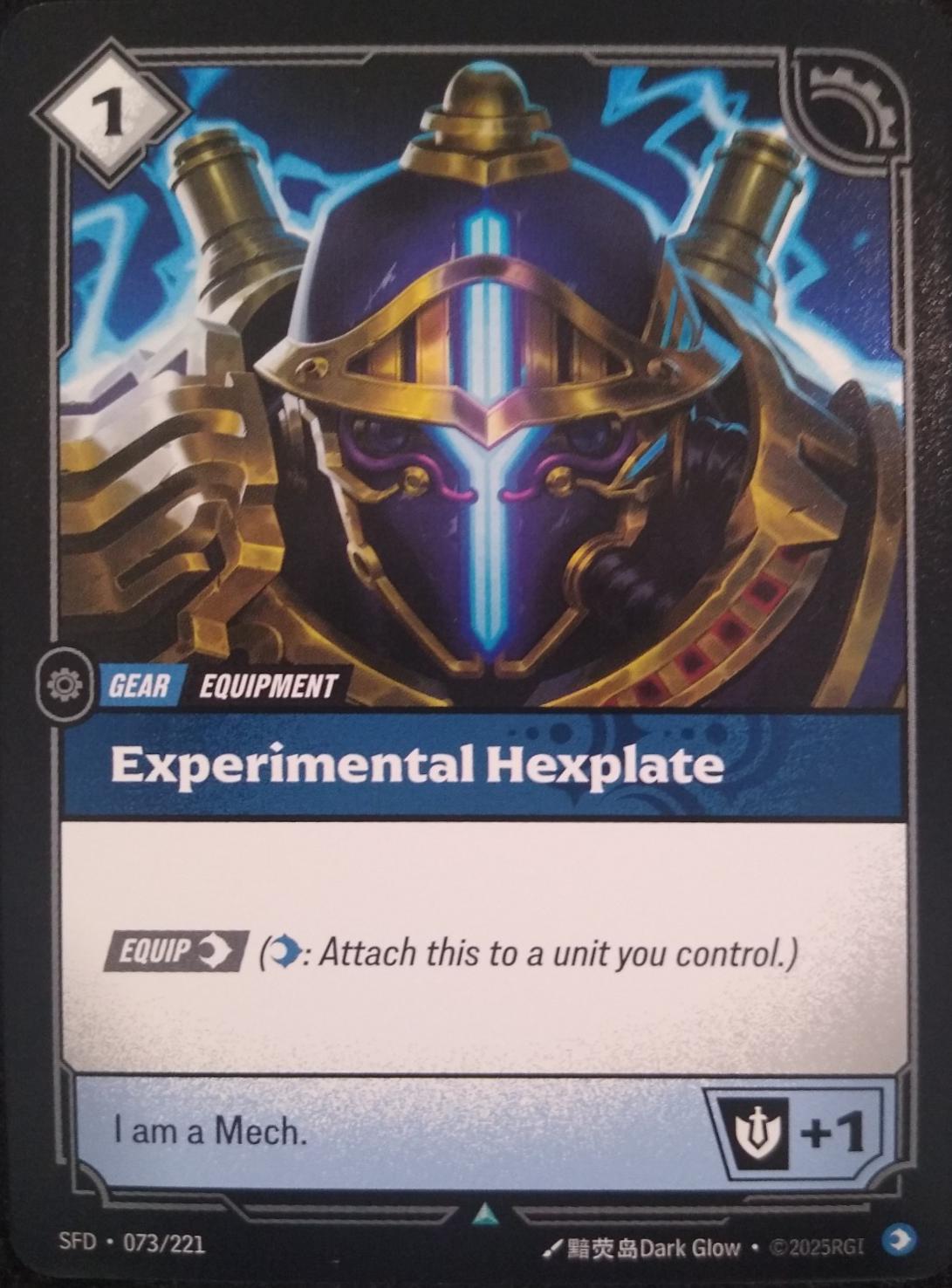 Experimental Hexplate 73 - Riftbound League of Legends SFD kart görseli