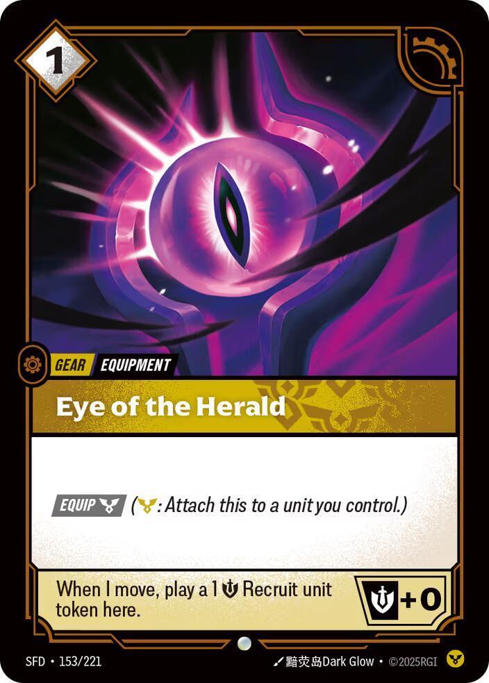 Eye Of The Herald 153 - Riftbound League of Legends SFD kart görseli