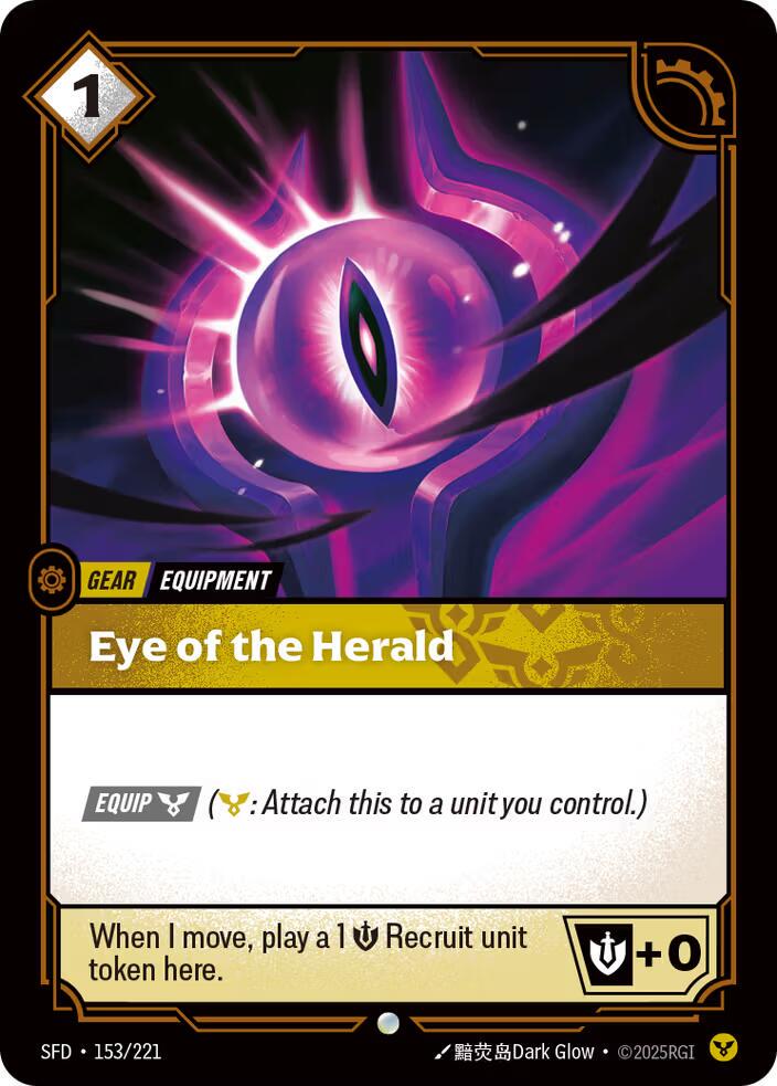 Eye of the Herald 153 - Riftbound League of Legends SFD kart görseli