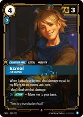 Ezreal - Dashing 82 - Riftbound League of Legends SFD kart gorseli