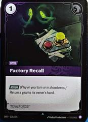 Factory Recall 135 - Riftbound League of Legends SFD kart gorseli