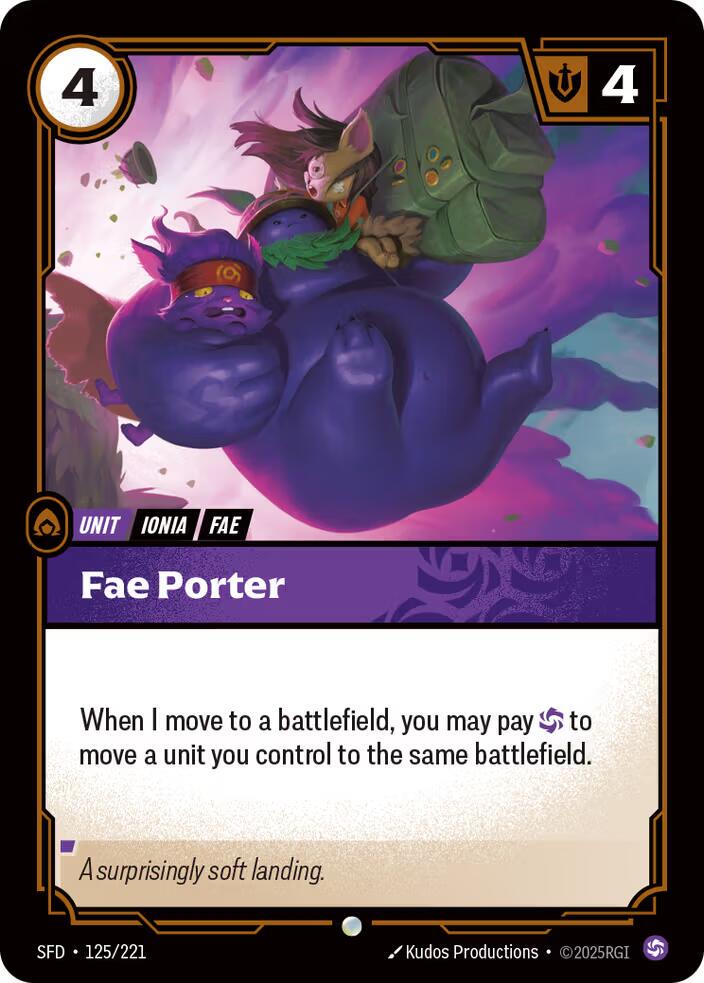 Fae Porter 125 - Riftbound League of Legends SFD kart görseli