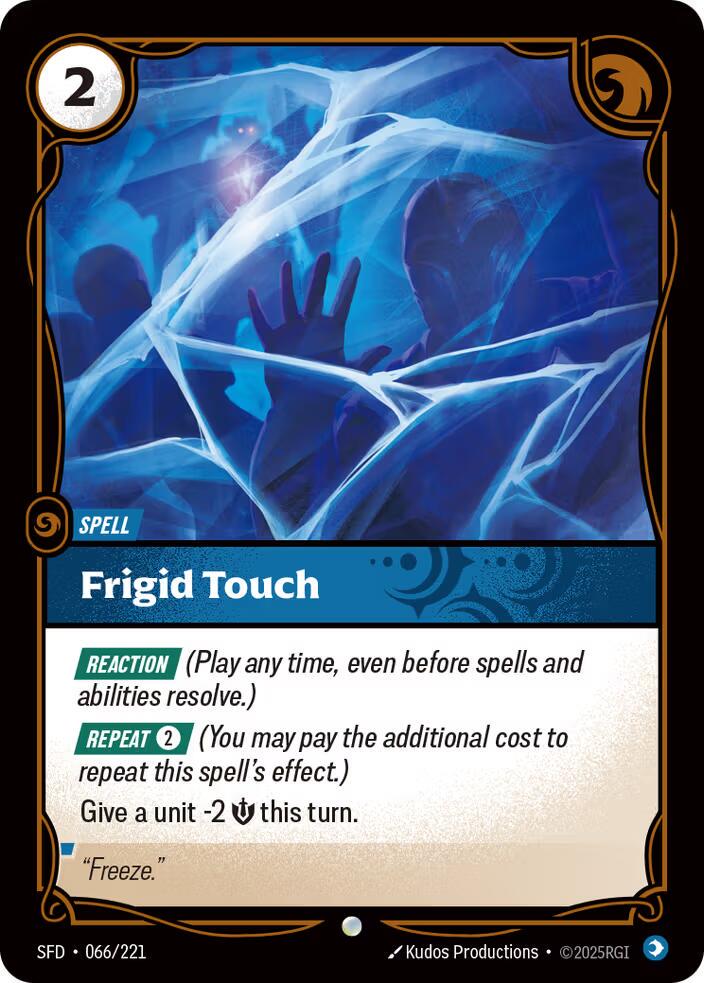 Frigid Touch 66 - Riftbound League of Legends SFD kart görseli