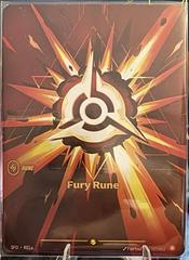 Fury Rune R01a - Riftbound League of Legends SFD kart gorseli