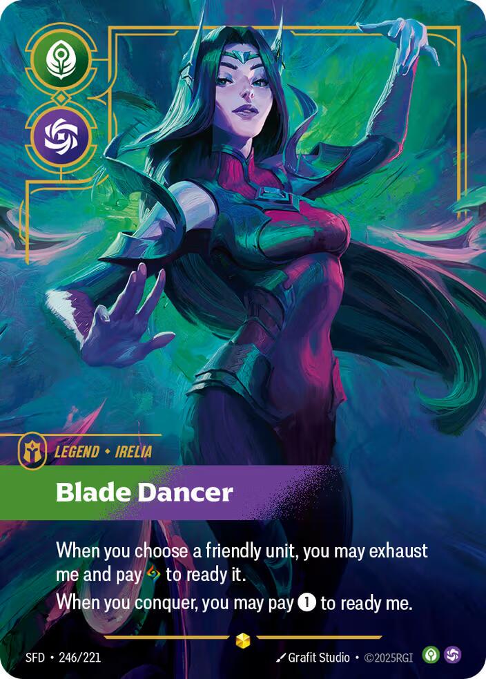 Irelia - Blade Dancer 246 - Riftbound League of Legends SFD kart görseli