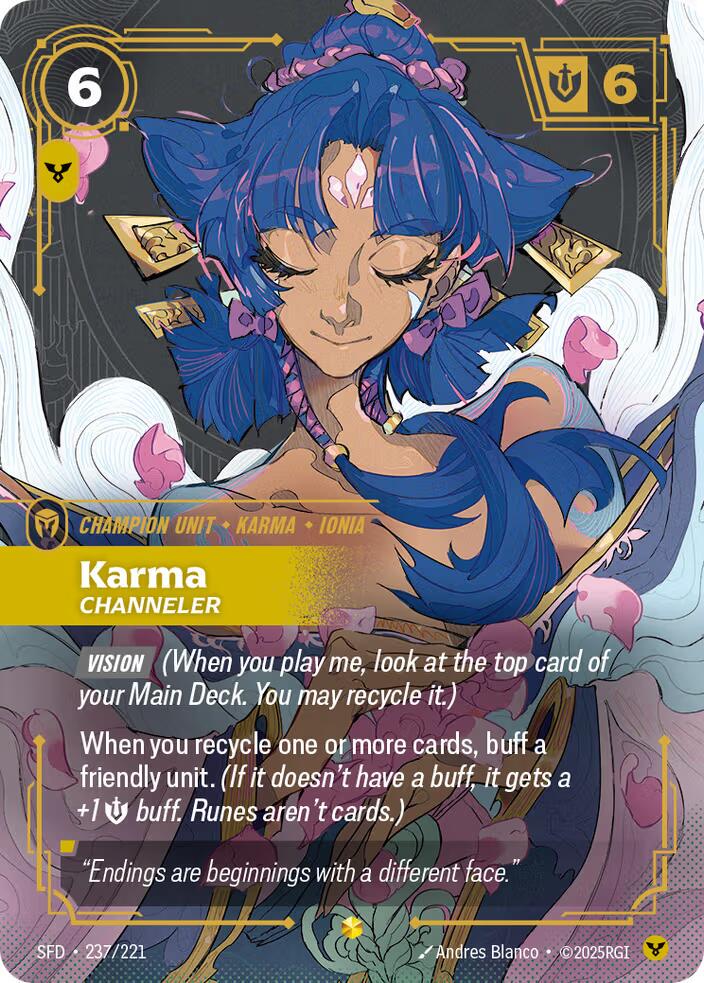 Karma - Channeler 237 - Riftbound League of Legends SFD kart görseli