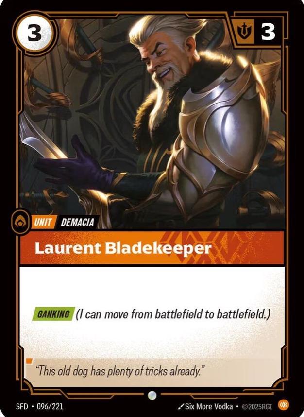 Laurent Bladekeeper 96 - Riftbound League of Legends SFD kart görseli