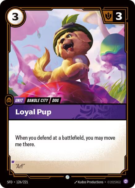 Loyal Pup 126 - Riftbound League of Legends SFD kart görseli