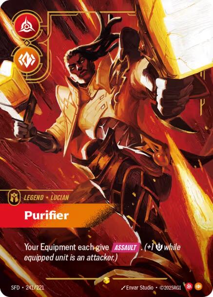 Lucian - Purifier 241 - Riftbound League of Legends SFD kart görseli
