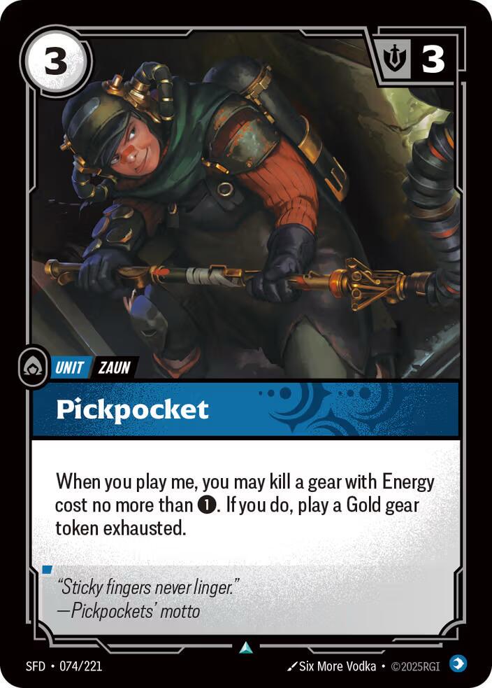 Pickpocket 74 - Riftbound League of Legends SFD kart görseli