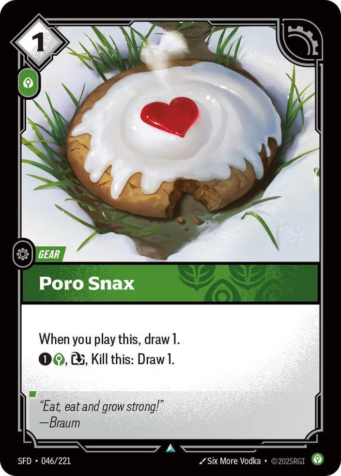 Poro Snax 46 - Riftbound League of Legends SFD kart görseli