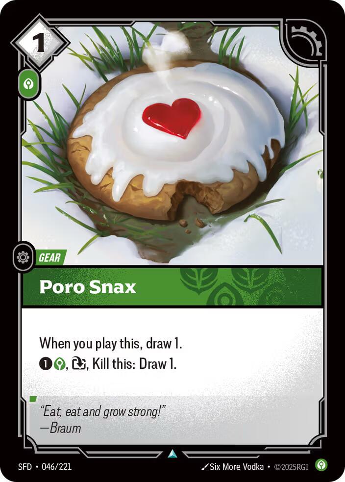 Poro Snax 46 - Riftbound League of Legends SFD kart görseli