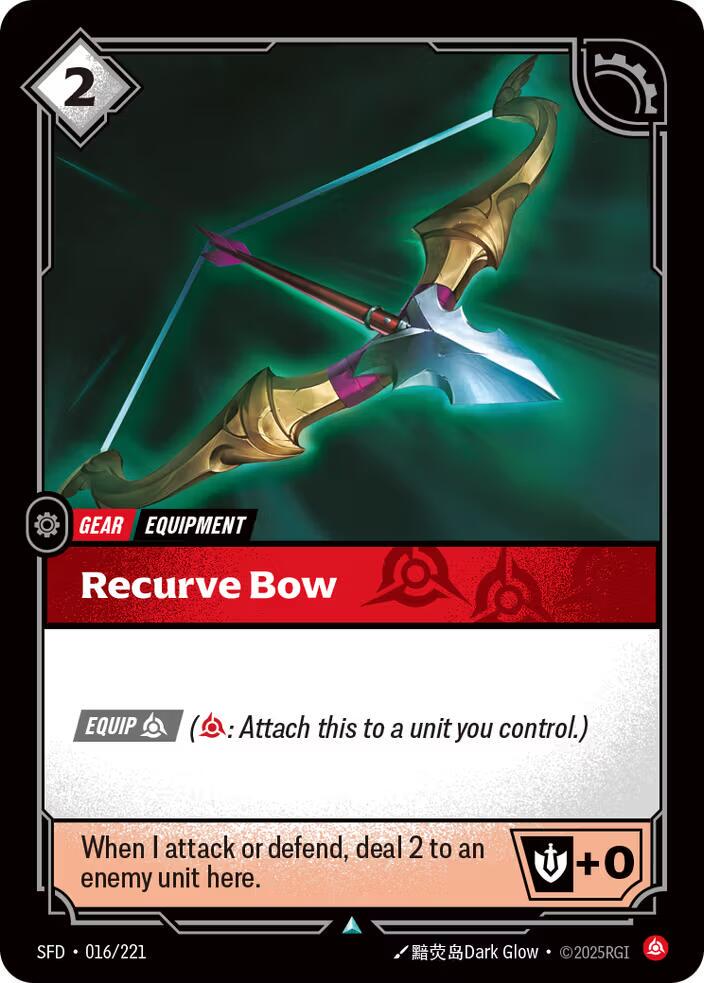 Recurve Bow 16 - Riftbound League of Legends SFD kart görseli