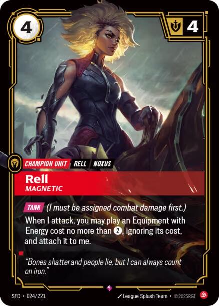 Rell - Magnetic 24 - Riftbound League of Legends SFD kart görseli