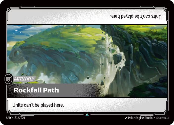 Rockfall Path 216 - Riftbound League of Legends SFD kart görseli