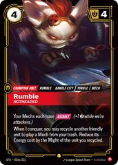 Rumble - Hotheaded 26a - Riftbound League of Legends SFD kart gorseli