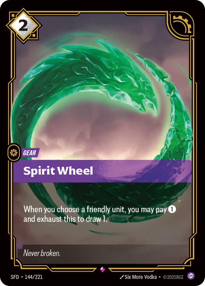 Spirit Wheel 144 - Riftbound League of Legends SFD kart görseli