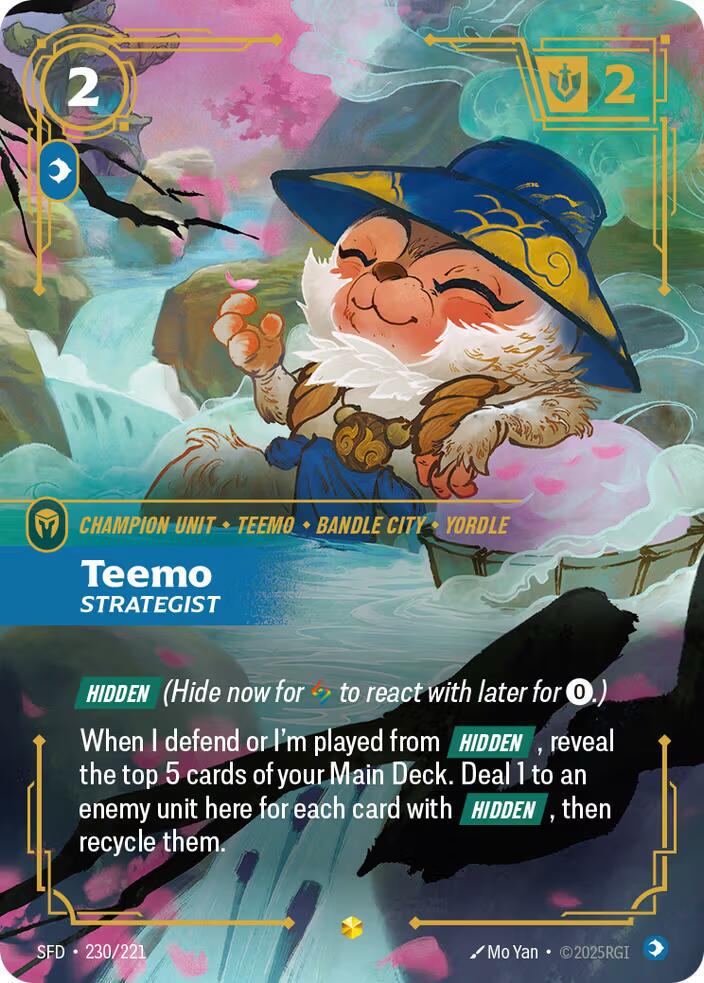 Teemo - Strategist 230 - Riftbound League of Legends SFD kart görseli