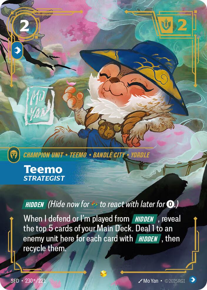 Teemo - Strategist 230 - Riftbound League of Legends SFD kart görseli