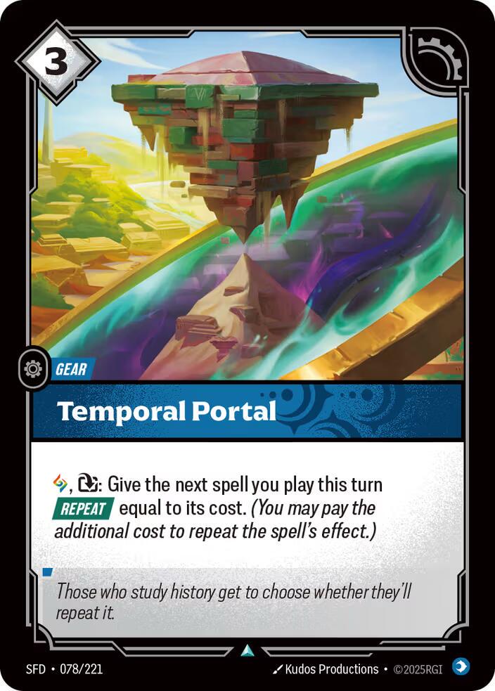 Temporal Portal 78 - Riftbound League of Legends SFD kart görseli
