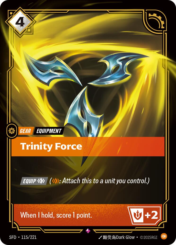 Trinity Force 115 - Riftbound League of Legends SFD kart görseli