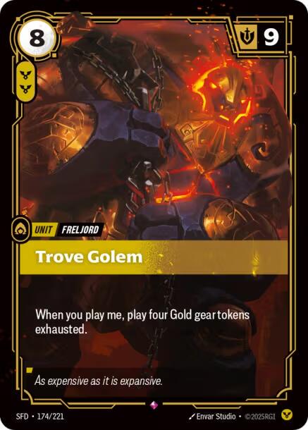 Trove Golem 174 - Riftbound League of Legends SFD kart görseli