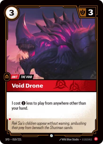 Void Drone 10 - Riftbound League of Legends SFD kart görseli
