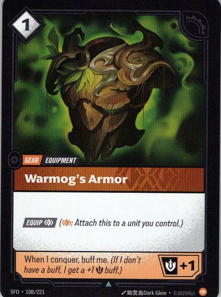 Warmog's Armor 108 - Riftbound League of Legends SFD kart görseli
