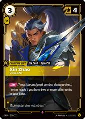 Xin Zhao - Vigilant 176 - Riftbound League of Legends SFD kart gorseli