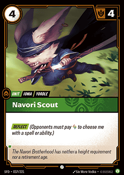 Navori Scout 37 - Riftbound League of Legends SFD kart gorseli