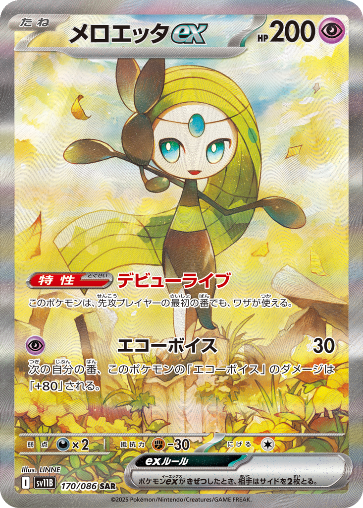 Meloetta ex 170 - Black Bolt kart görseli