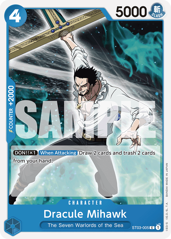 Dracule Mihawk ST03-005 - ST17: Donquixote Donflamingo kart görseli