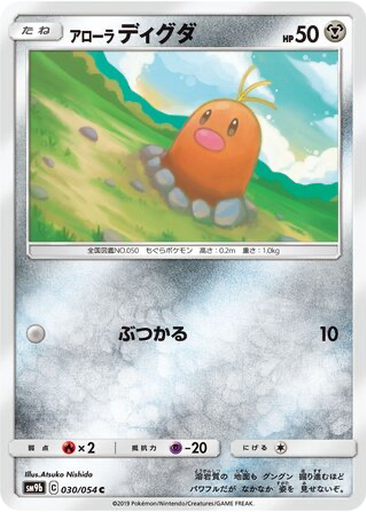 Alolan Diglett 30 - Full Metal Wall kart gorseli