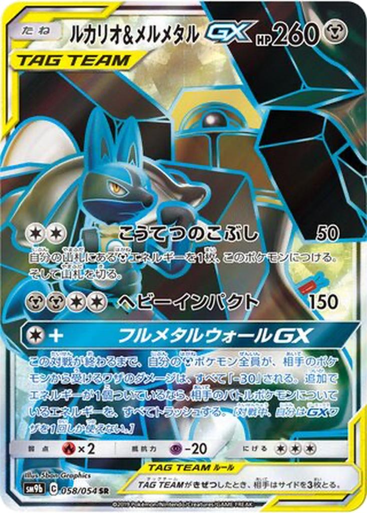Lucario & Melmetal GX 58 - Full Metal Wall kart görseli