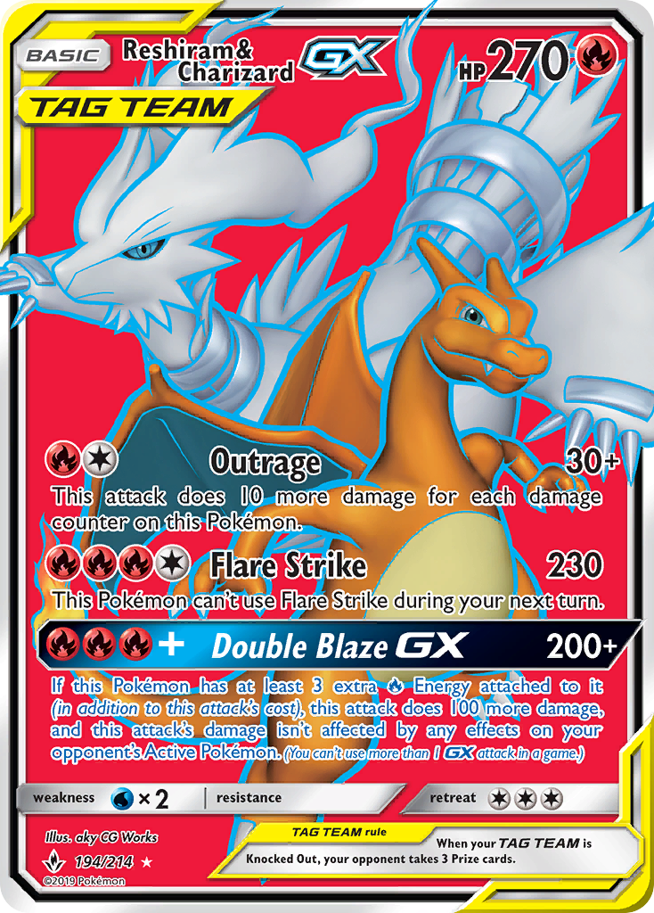 Reshiram & Charizard GX