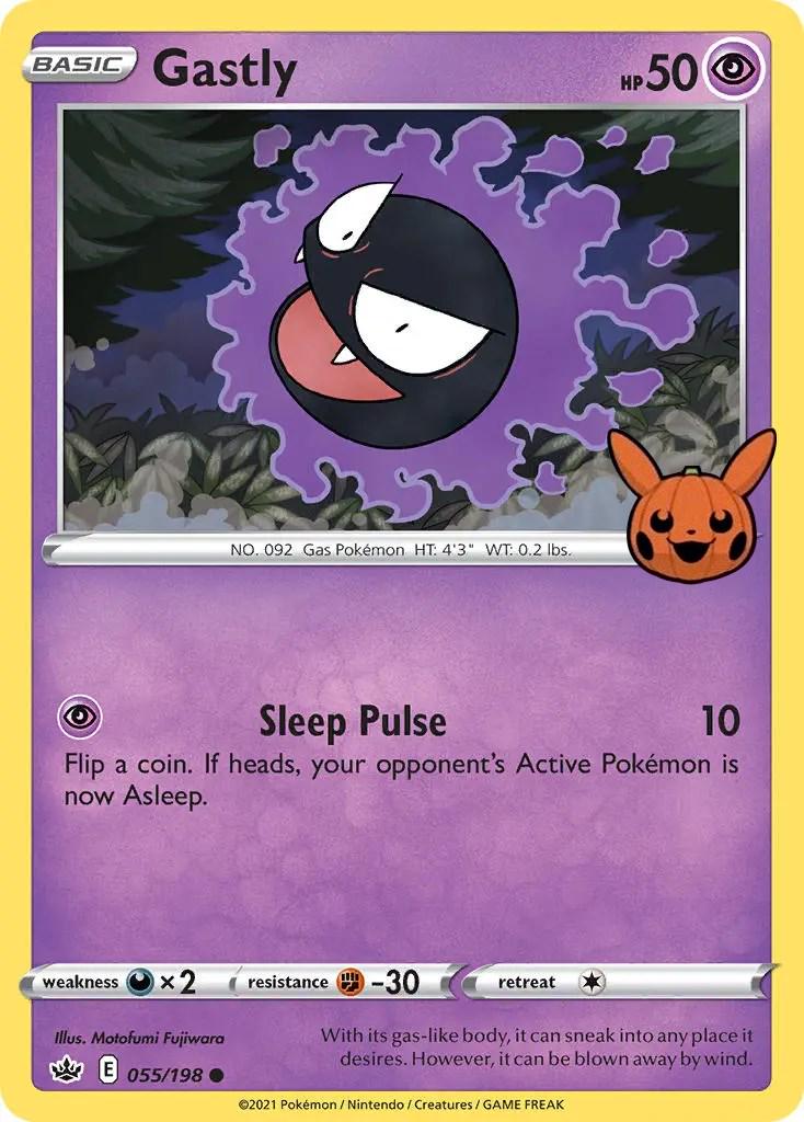 Gastly 55 - Pokemon Trick or Trade 2022 kart görseli