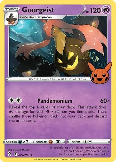 Gourgeist [Holo] 77 - Pokemon Trick or Trade 2022 kart görseli
