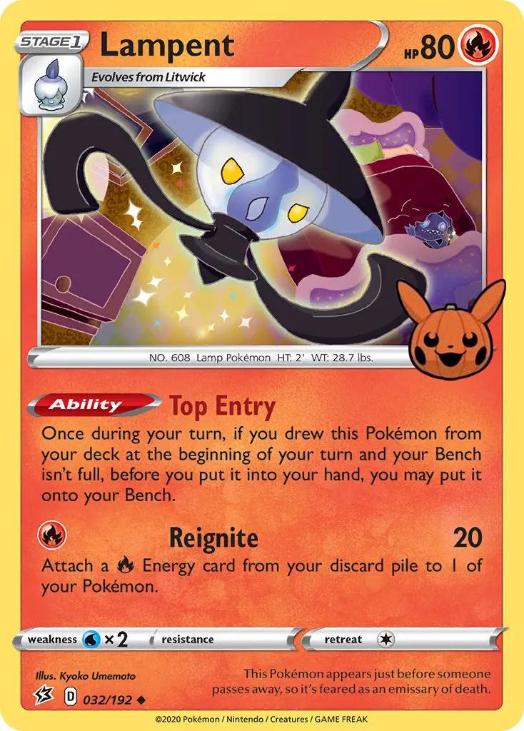 Lampent 32 - Pokemon Trick or Trade 2022 kart görseli
