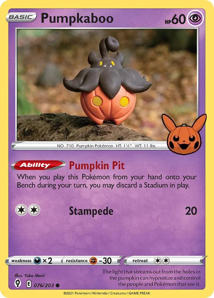 Pumpkaboo 76 - Pokemon Trick or Trade 2022 kart görseli