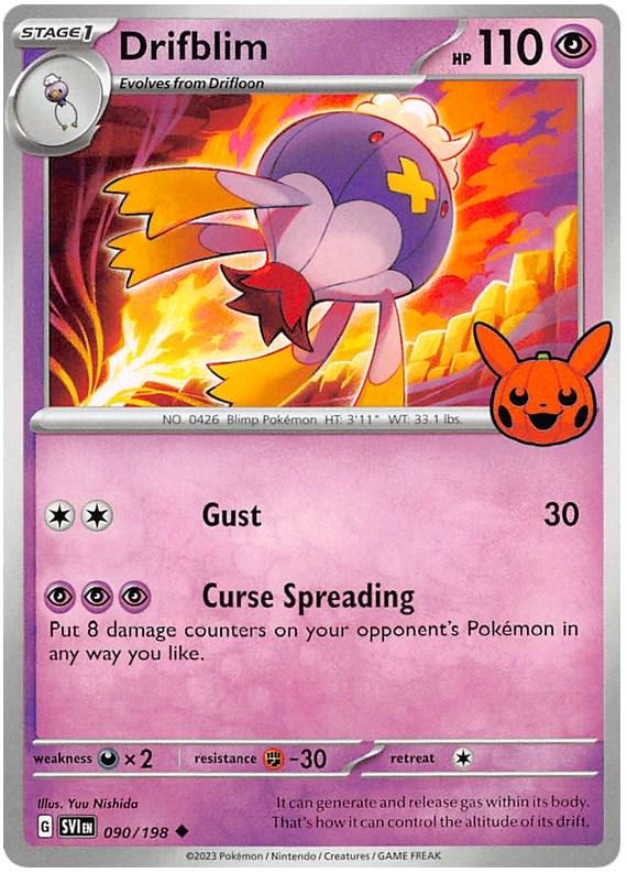 Drifblim 90 - Pokemon Trick or Trade 2023 kart görseli